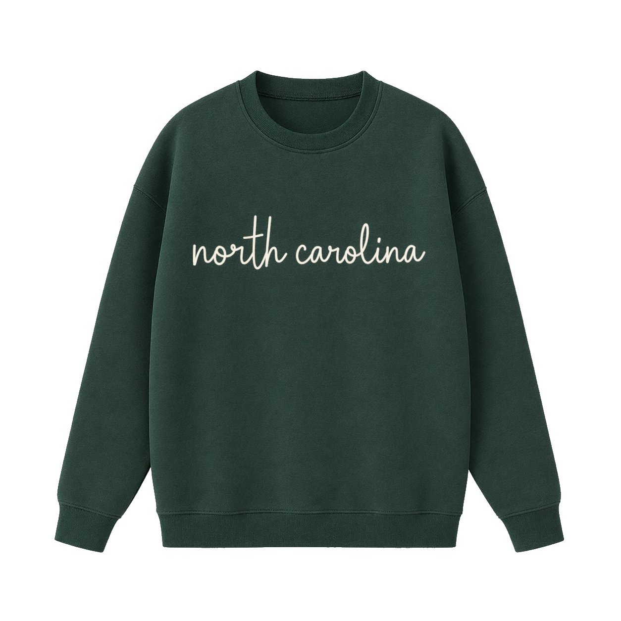 Collection 3 North Carolina Essential Heavyweight Crewneck Sweatshirt - Dark Green front