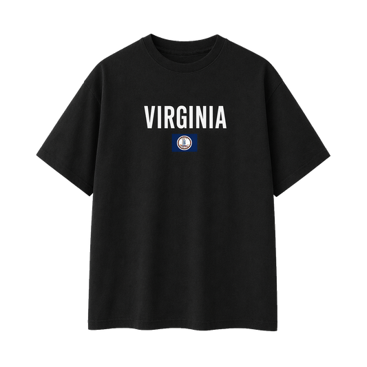 Collection 7 Virginia Essential Cotton T-Shirt - Black front