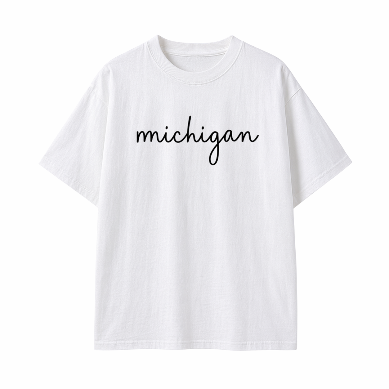 Collection 3 Michigan Essential Cotton T-Shirt - White front