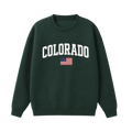 Collection 2 Colorado Essential Heavyweight Crewneck Sweatshirt - Dark Green front
