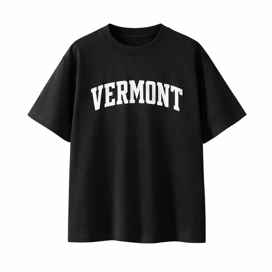 Collection 1 Vermont Essential Cotton T-Shirt - Black front