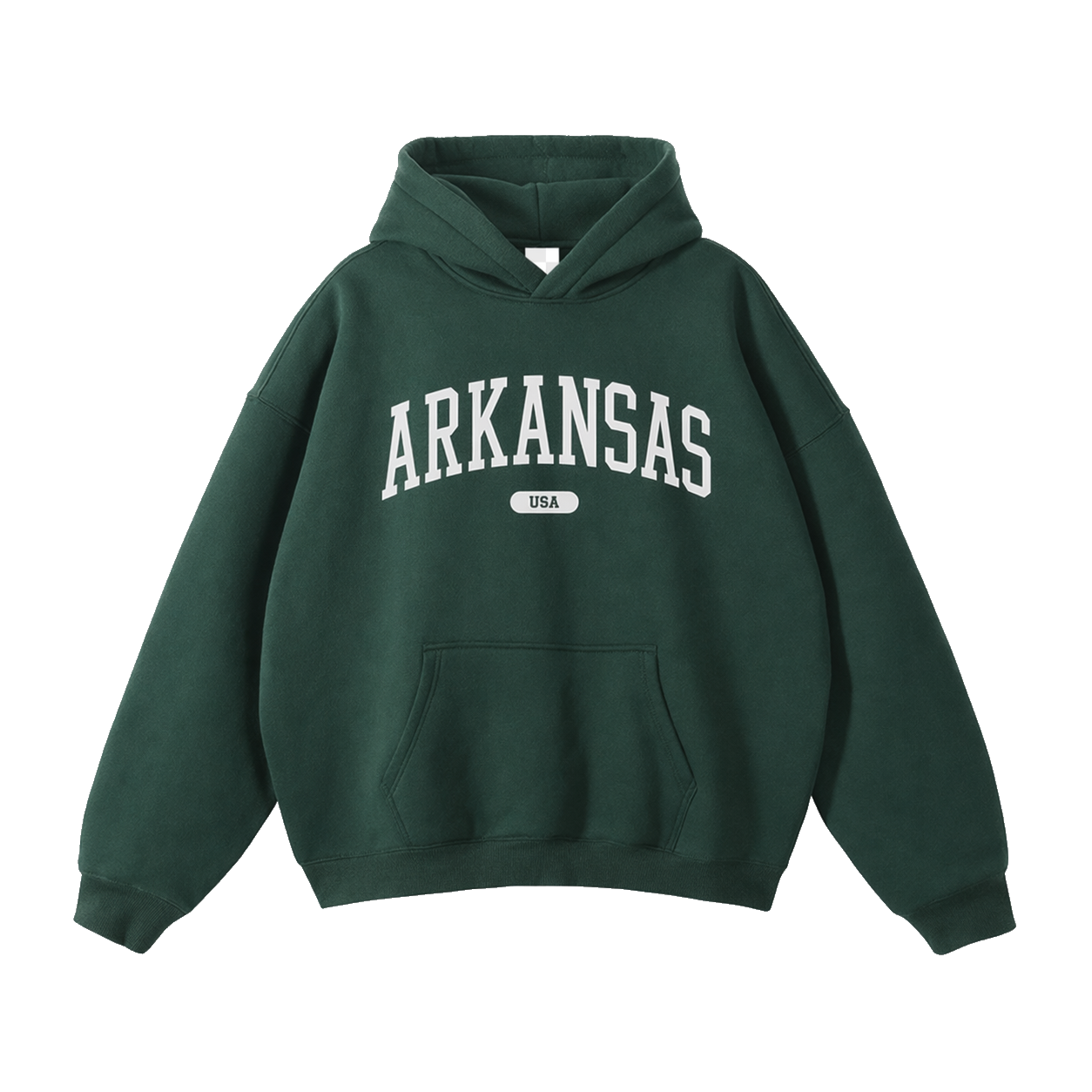 Collection 4 Arkansas Oversize Fleeced Hoodie - Eden Green front