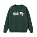 Collection 10 Maine Essential Heavyweight Crewneck Sweatshirt - Dark Green front