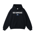 Collection 7 New Hampshire Oversize Fleeced Hoodie - Black front
