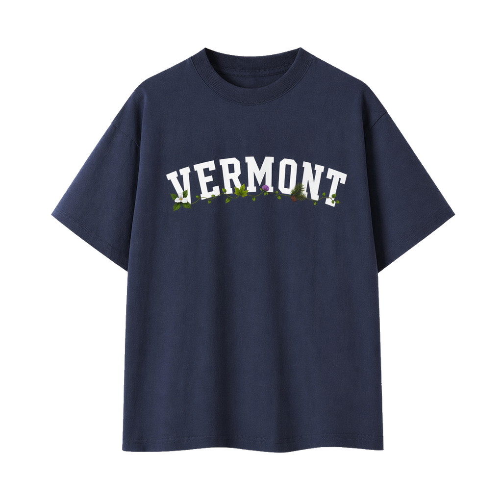 Collection 10 Vermont Essential Cotton T-Shirt - Navy Blue front