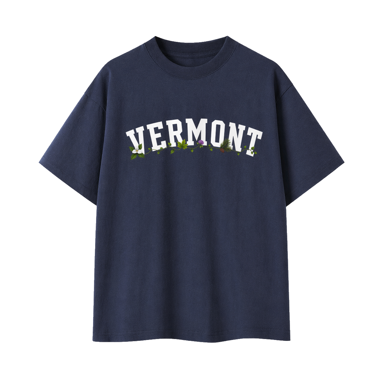 Collection 10 Vermont Essential Cotton T-Shirt - Navy Blue front