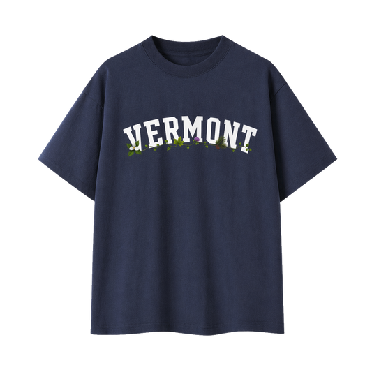 Collection 10 Vermont Essential Cotton T-Shirt - Navy Blue front