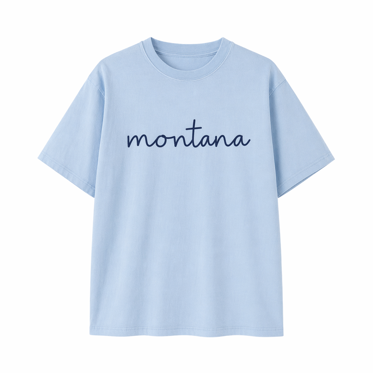 Collection 3 Montana Essential Cotton T-Shirt - Light Blue front