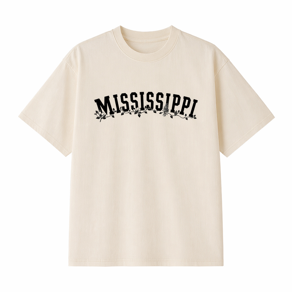 Collection 10 Mississippi Essential Cotton T-Shirt - Apricot front