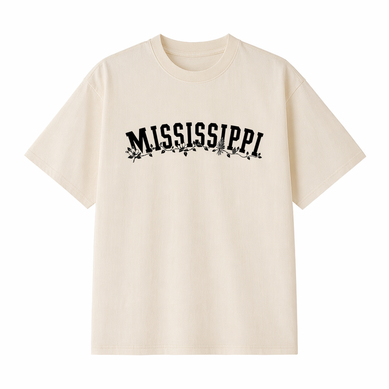 Collection 10 Mississippi Essential Cotton T-Shirt - Apricot front