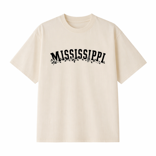 Collection 10 Mississippi Essential Cotton T-Shirt - Apricot front