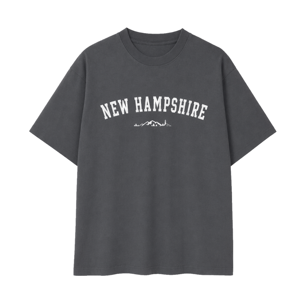 Collection 9 New Hampshire Essential Cotton T-Shirt - Dark Gray front