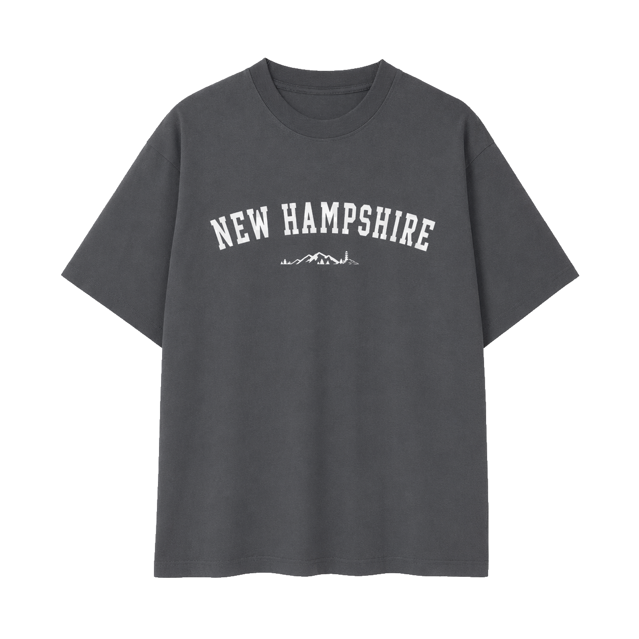 Collection 9 New Hampshire Essential Cotton T-Shirt - Dark Gray front