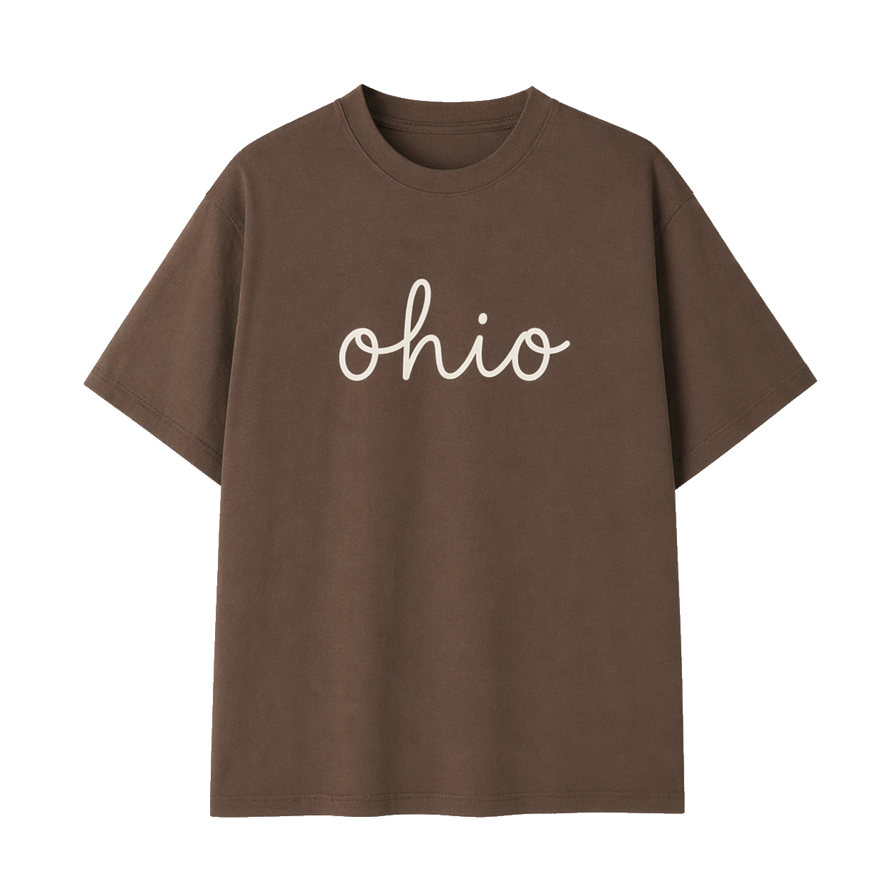 Collection 3 Ohio Essential Cotton T-Shirt - Coffee front