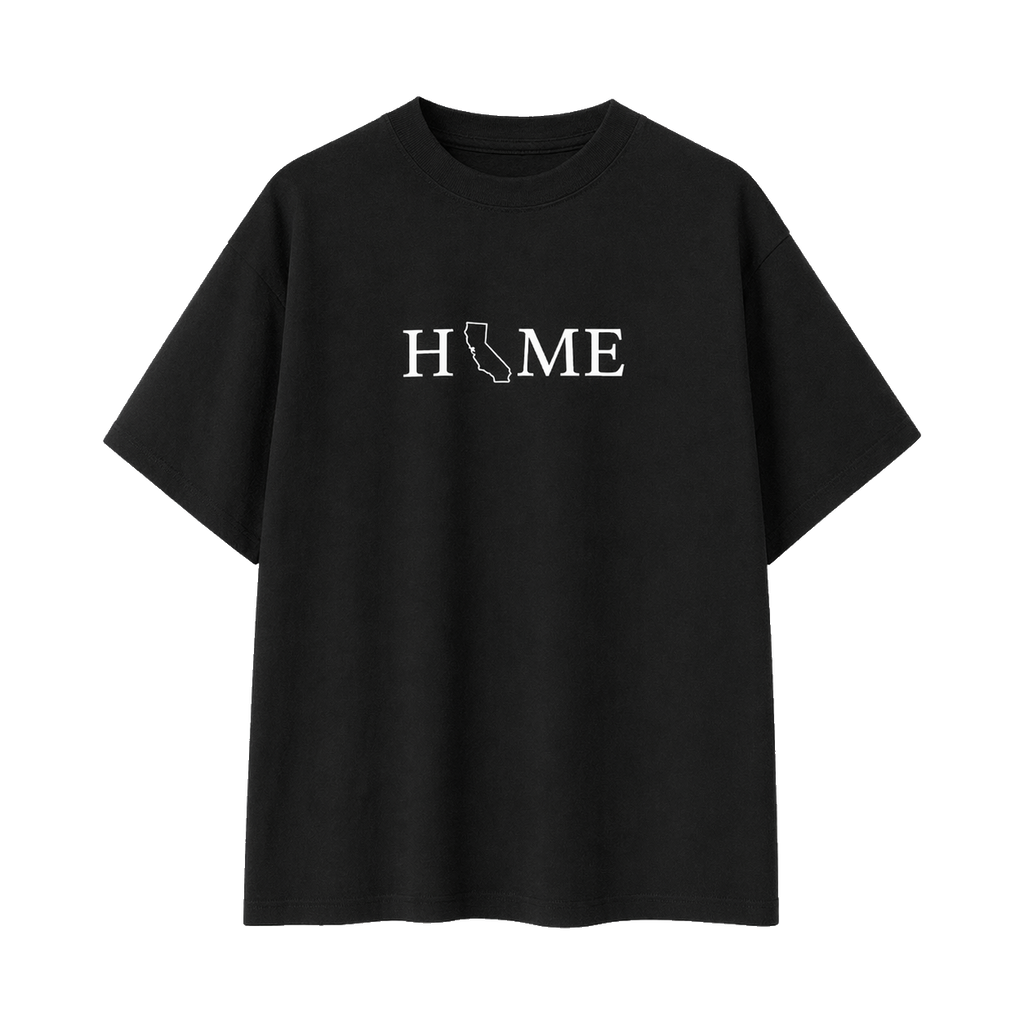 Collection 5 California Essential Cotton T-Shirt - Black front