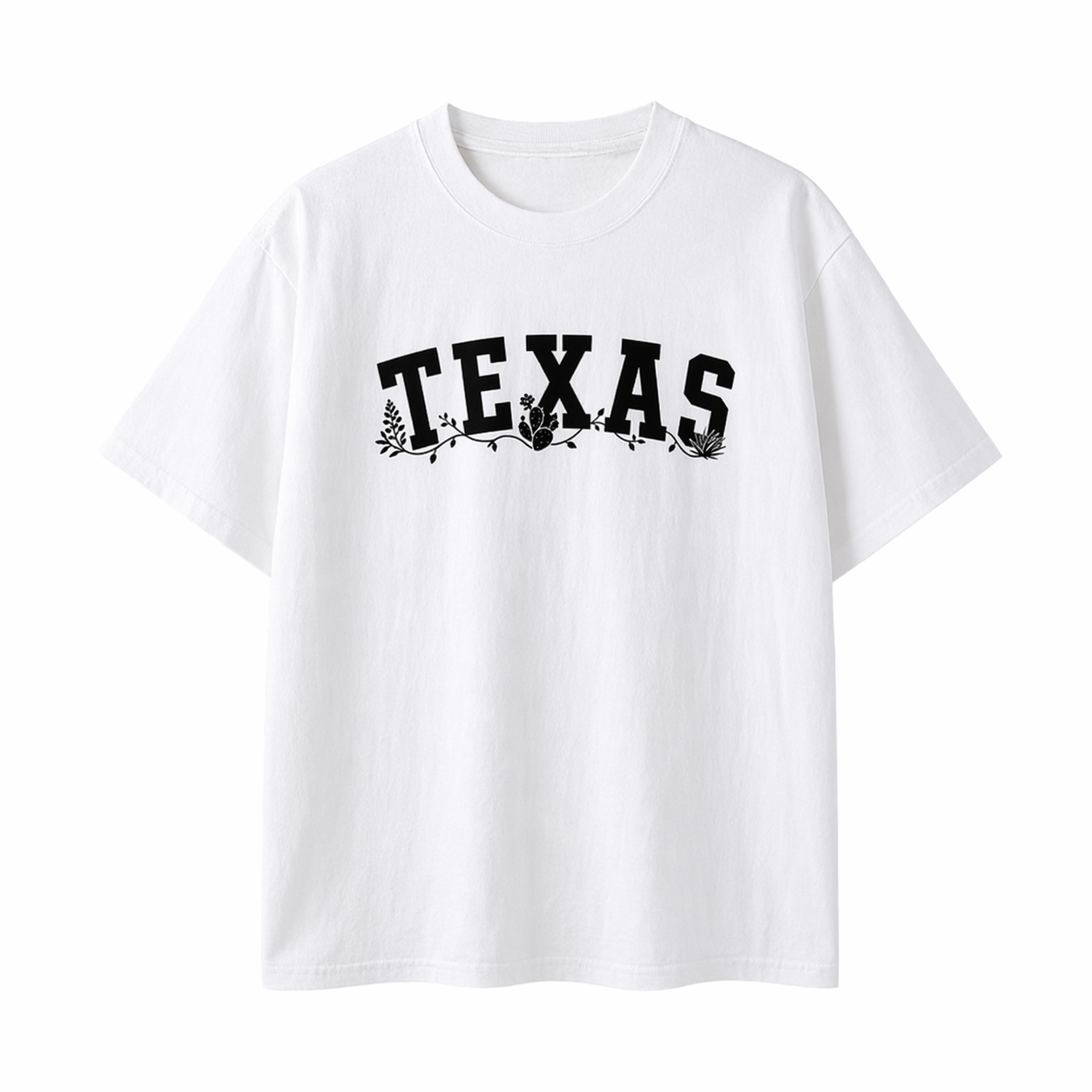 Collection 10 Texas Essential Cotton T-Shirt - White front