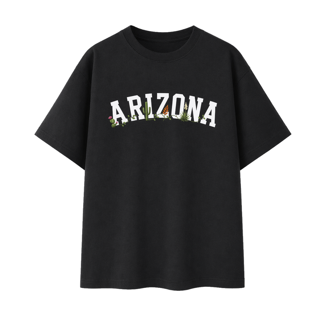 Collection 10 Arizona Essential Cotton T-Shirt - Black front