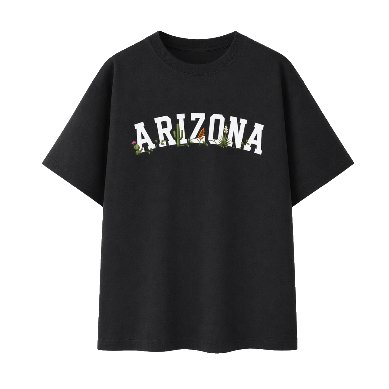 Collection 10 Arizona Essential Cotton T-Shirt - Black front
