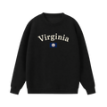 Collection 6 Virginia Essential Heavyweight Crewneck Sweatshirt - Black front