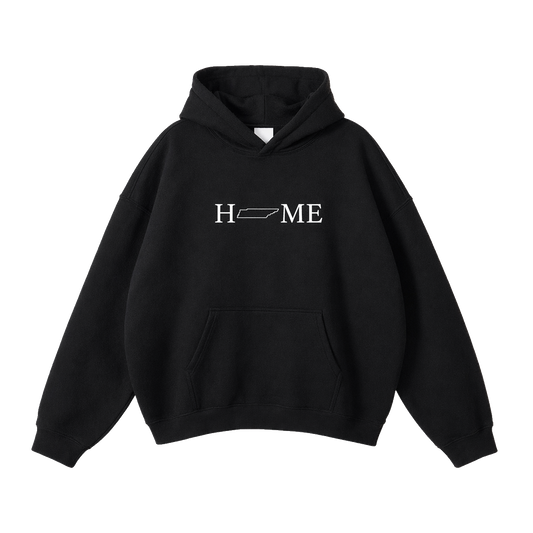 Collection 5 Tennessee Oversize Fleeced Hoodie - Black front