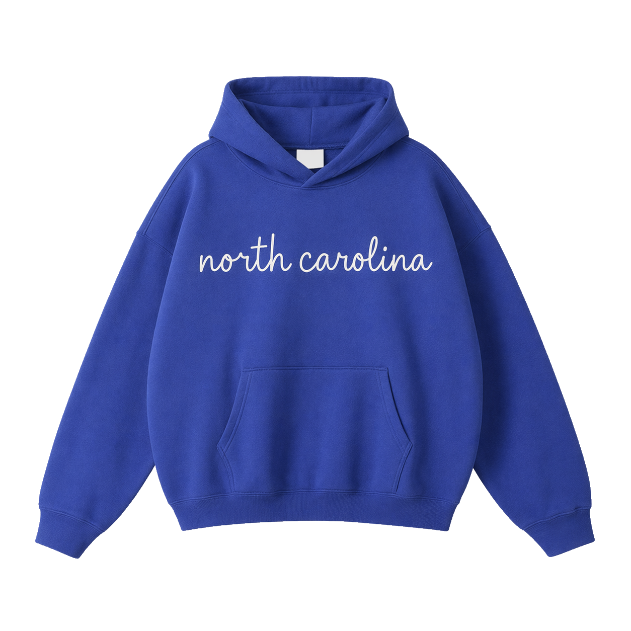 Collection 3 North Carolina Oversize Fleeced Hoodie - Klein Blue front
