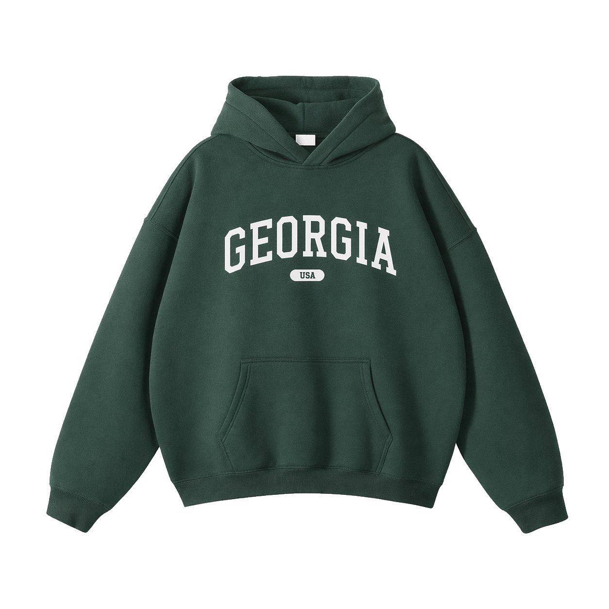 Collection 4 Georgia Oversize Fleeced Hoodie - Eden Green front