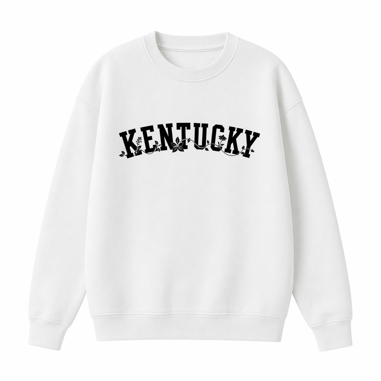Collection 10 Kentucky Essential Heavyweight Crewneck Sweatshirt - White front