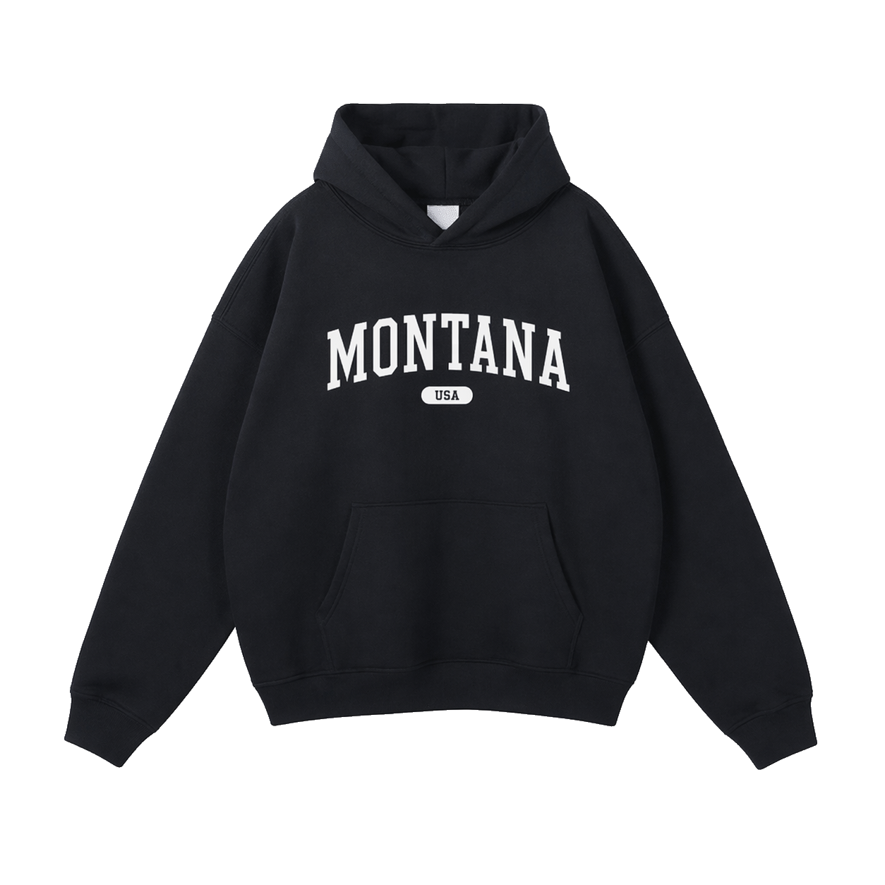 Collection 4 Montana Oversize Fleeced Hoodie - Black front