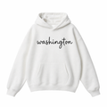 Collection 3 Washington Oversize Fleeced Hoodie - White front