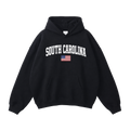 Collection 2 South Carolina Oversize Fleeced Hoodie - Black front