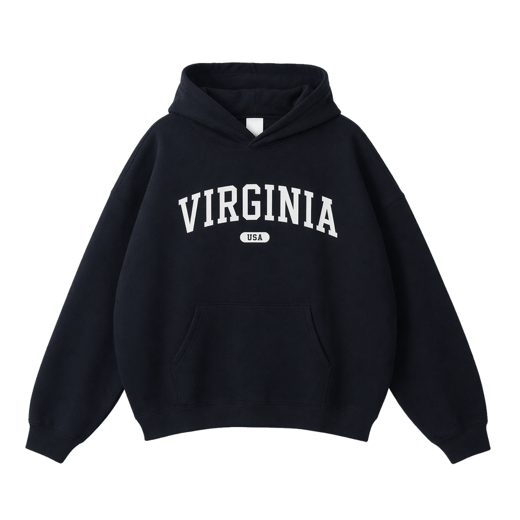 Collection 4 Virginia Oversize Fleeced Hoodie - Black front