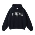 Collection 4 Virginia Oversize Fleeced Hoodie - Black front