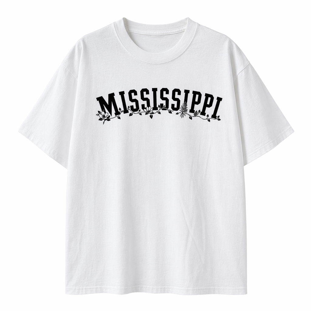 Collection 10 Mississippi Essential Cotton T-Shirt - White front