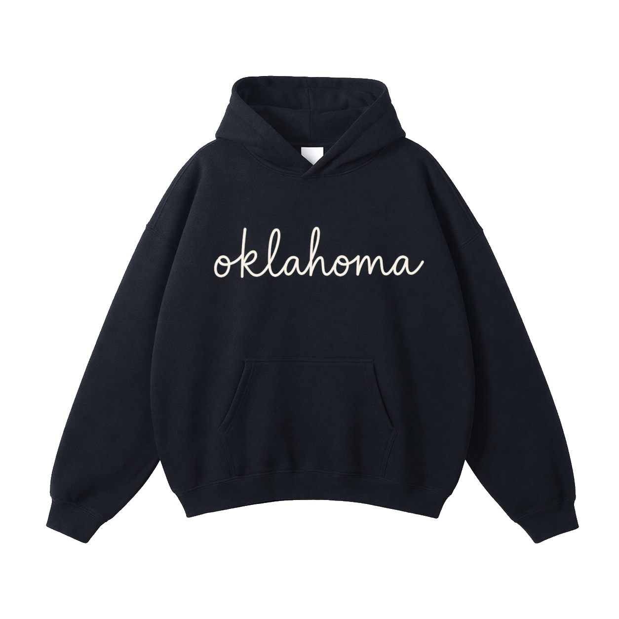 Collection 3 Oklahoma Oversize Fleeced Hoodie - Black front