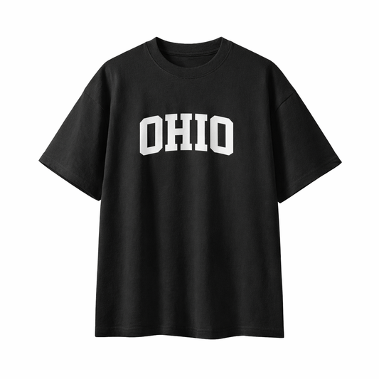 Collection 1 Ohio Essential Cotton T-Shirt - Black front