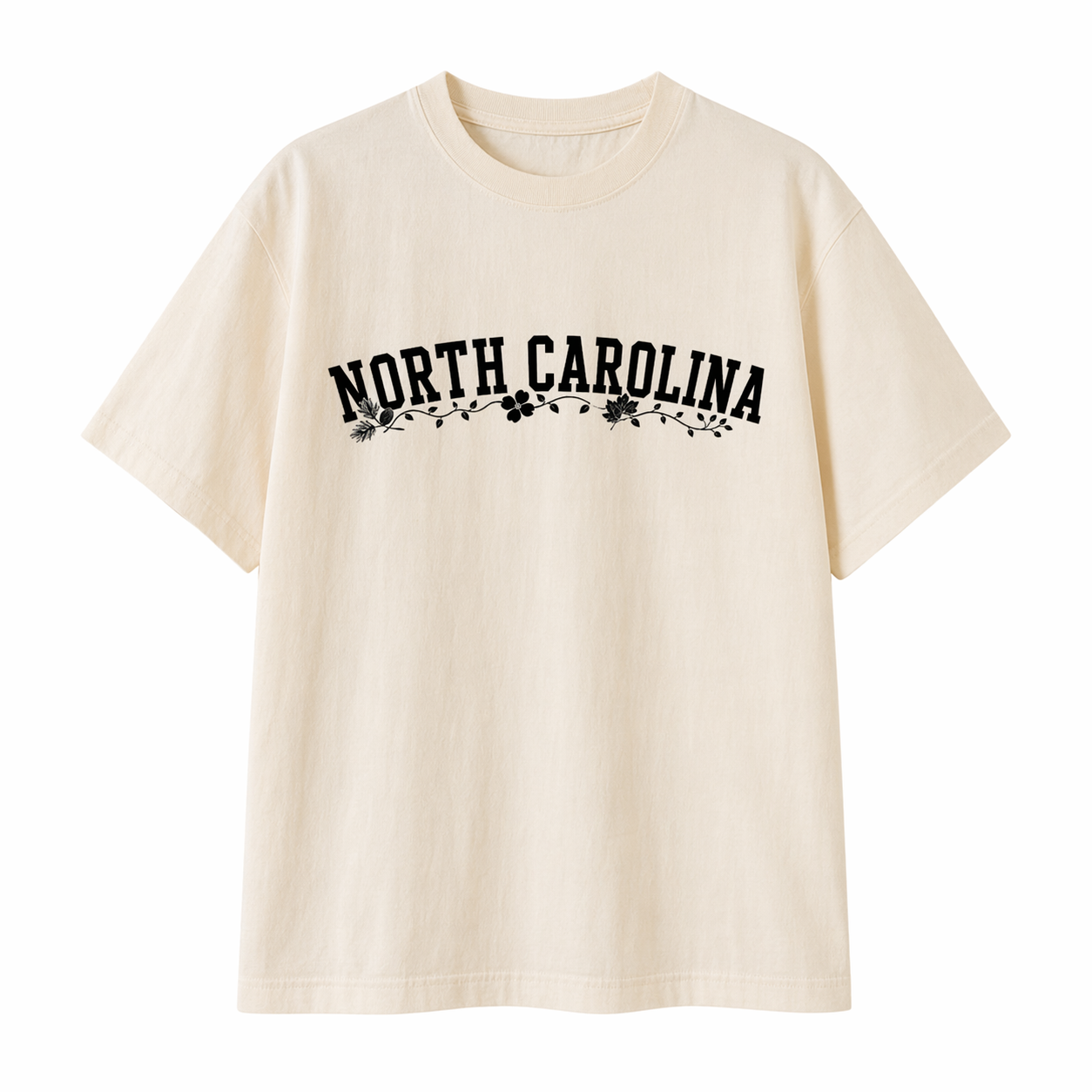 Collection 10 North Carolina Essential Cotton T-Shirt - Apricot front