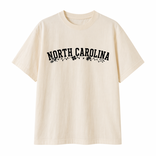 Collection 10 North Carolina Essential Cotton T-Shirt - Apricot front