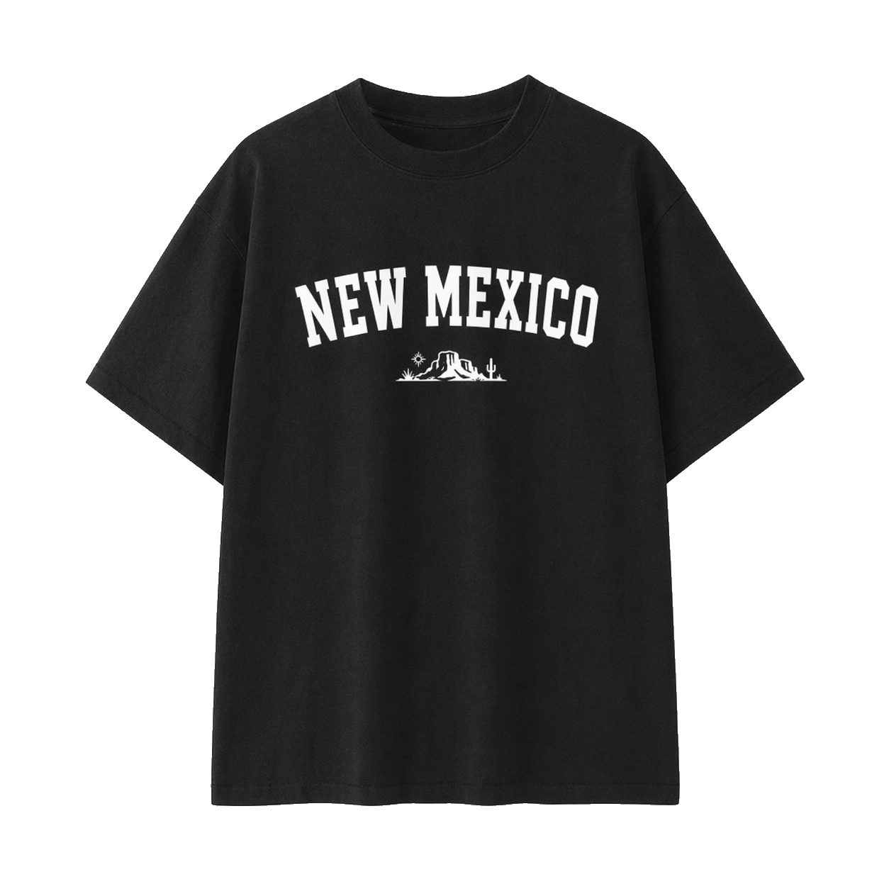 Collection 9 New Mexico Essential Cotton T-Shirt - Black front