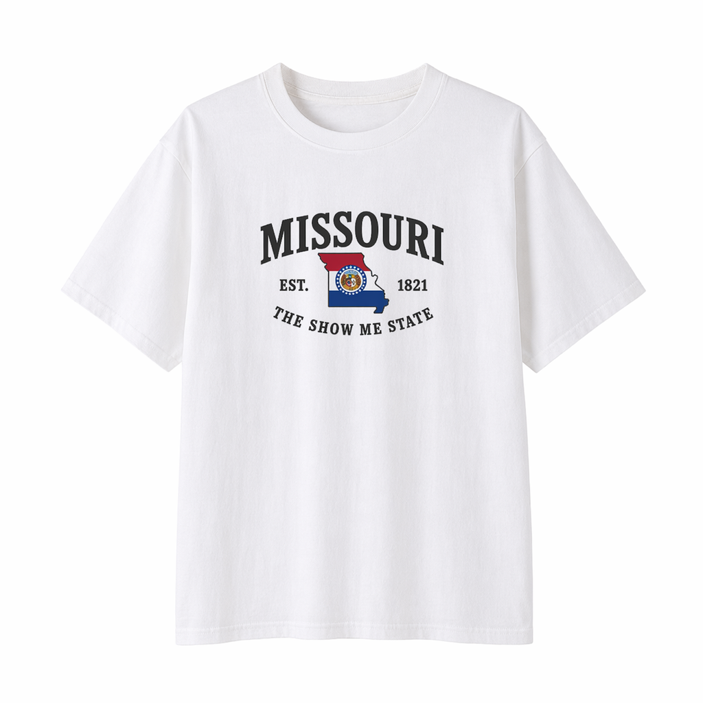 Collection 8 Missouri Essential Cotton T-Shirt - White front