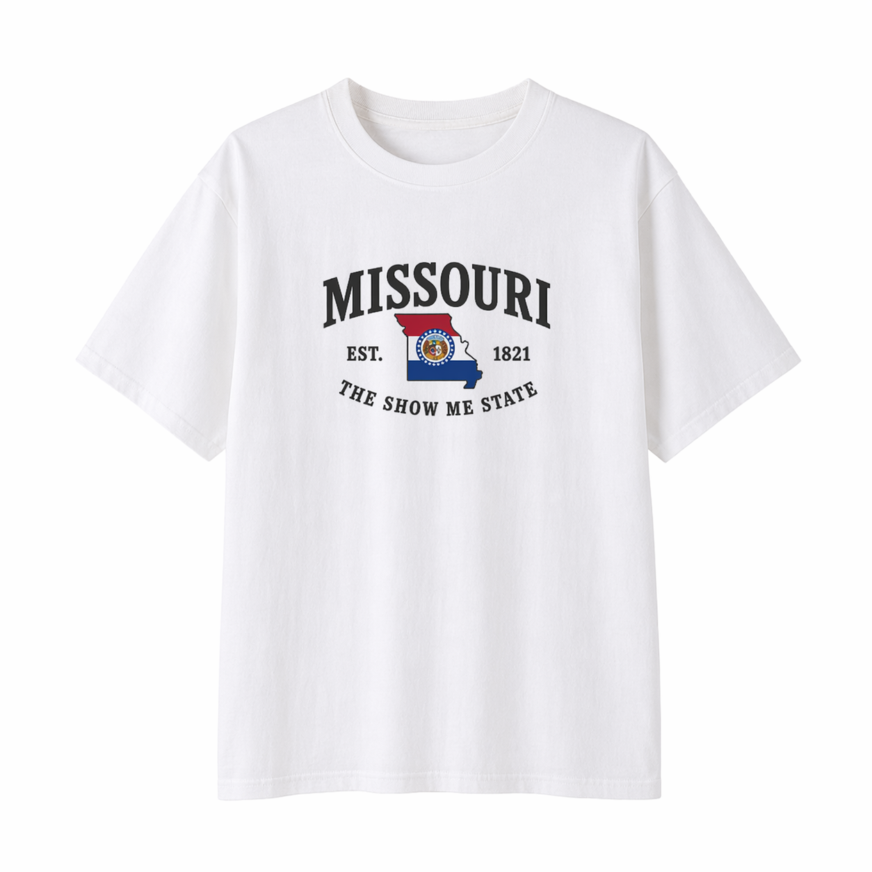 Collection 8 Missouri Essential Cotton T-Shirt - White front