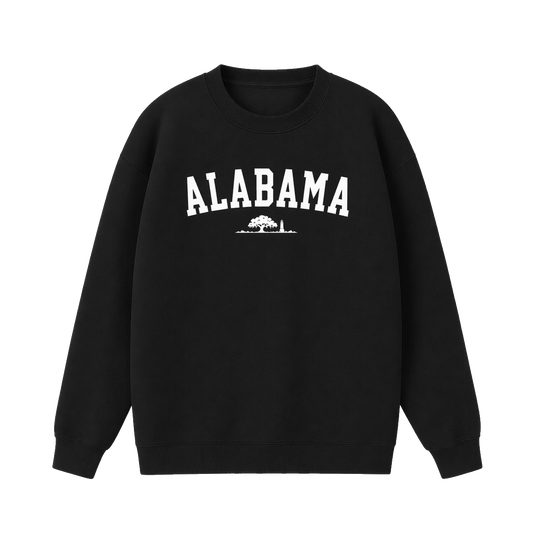 Collection 9 Alabama Essential Heavyweight Crewneck Sweatshirt - Black front