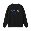 Collection 6 Maine Essential Heavyweight Crewneck Sweatshirt - Black front