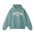 Collection 4 Oregon Oversize Fleeced Hoodie - Medium Green front