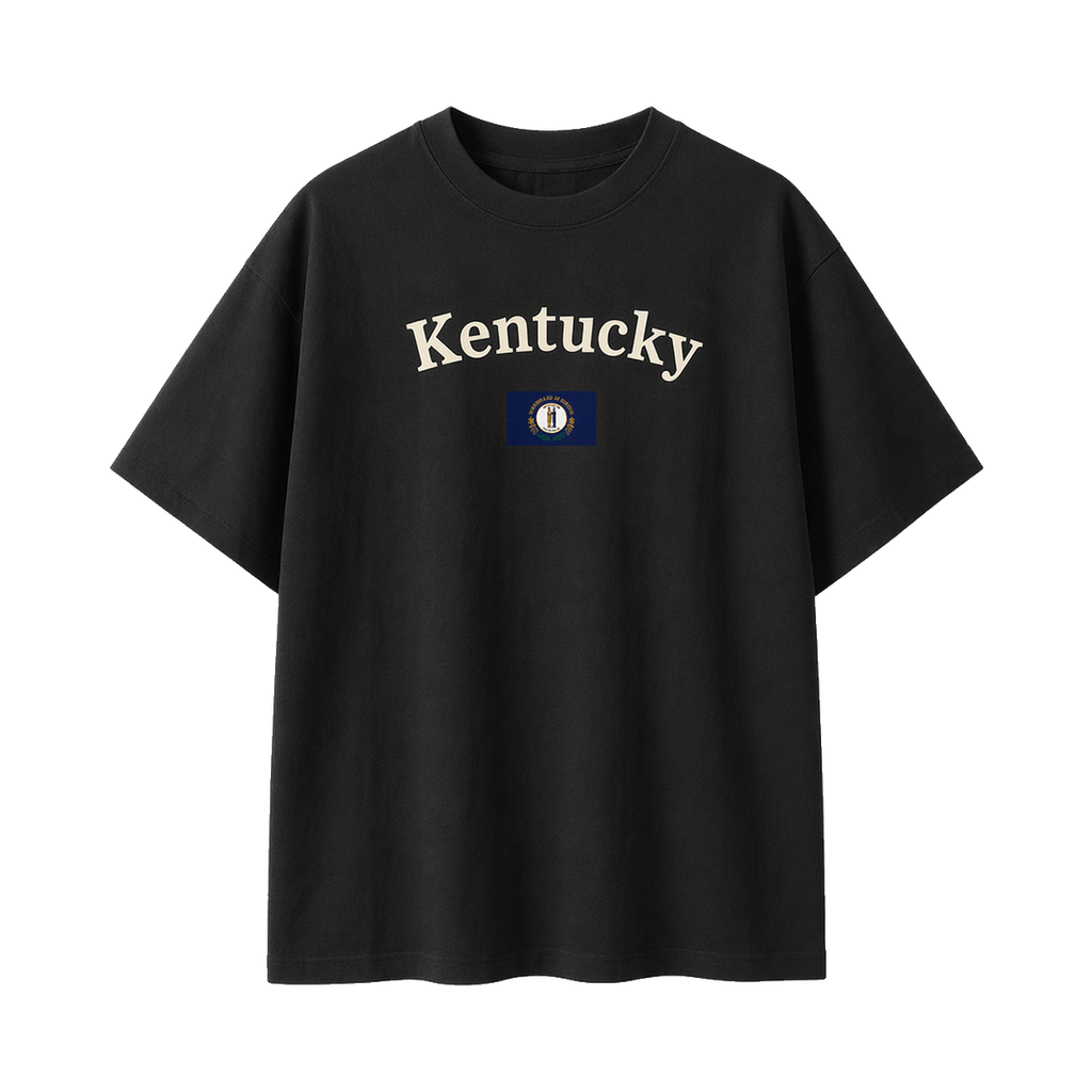 Collection 6 Kentucky Essential Cotton T-Shirt - Black front