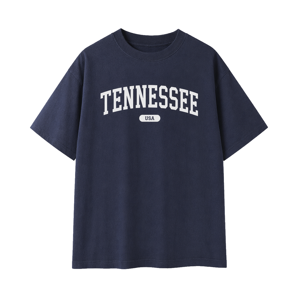 Collection 4 Tennessee Essential Cotton T-Shirt - Navy Blue front