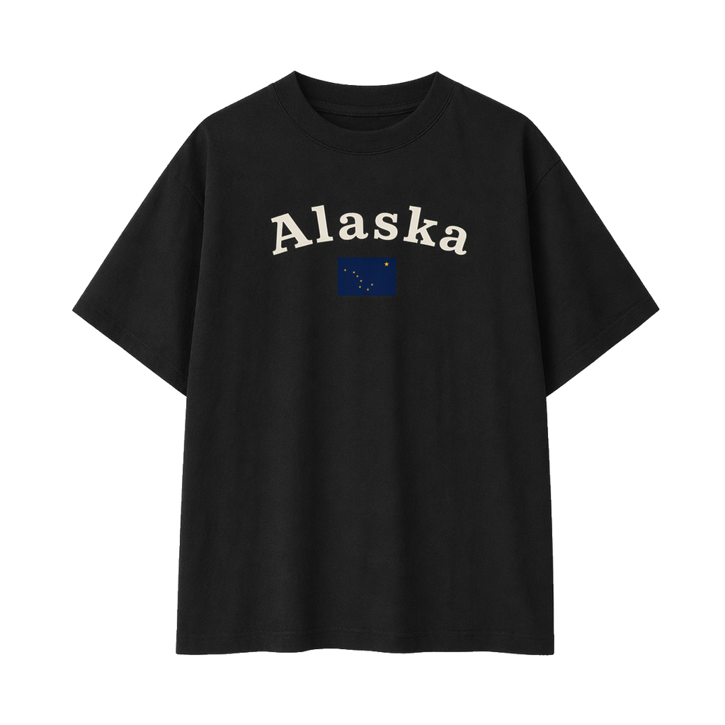Collection 6 Alaska Essential Cotton T-Shirt - Black front