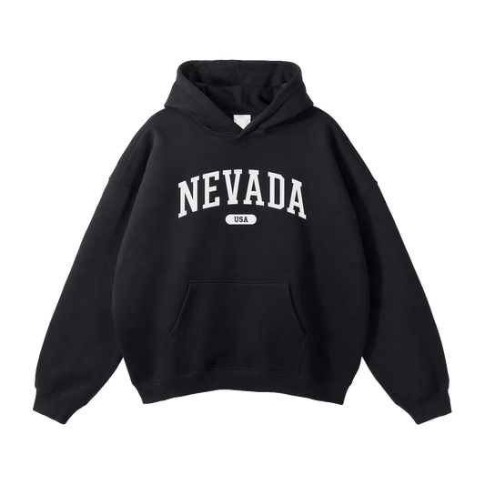 Collection 4 Nevada Oversize Fleeced Hoodie - Black front