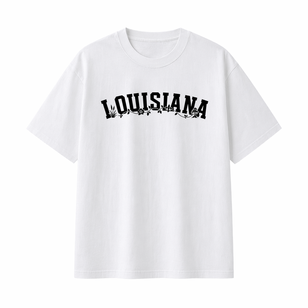 Collection 10 Louisiana Essential Cotton T-Shirt - White front