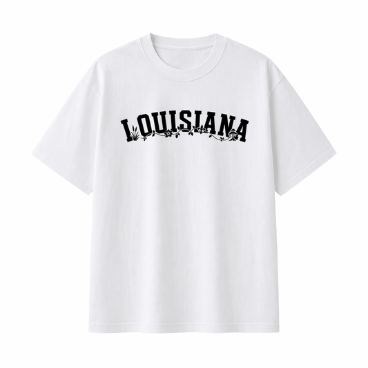 Collection 10 Louisiana Essential Cotton T-Shirt - White front