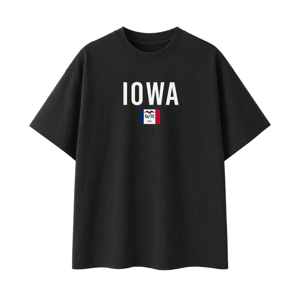 Collection 7 Iowa Essential Cotton T-Shirt - Black front